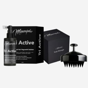 Set of Scalp Massager and Minoxiplus Tri Active