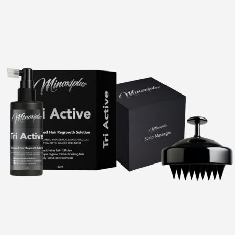 Set of Scalp Massager and Minoxiplus Tri Active